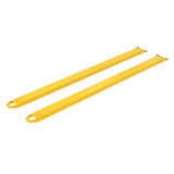 Vestil FE-P Cast-Tip Pin Style Fork Extensions | 4,000 lb Per Pair, Cast Steel Tips, Fits Class 2 & 3 Forks, 4"/5"/6" Width, 48"–120" Length