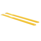 Vestil FE-P Cast-Tip Pin Style Fork Extensions | 4,000 lb Per Pair, Cast Steel Tips, Fits Class 2 & 3 Forks, 4"/5"/6" Width, 48"–120" Length