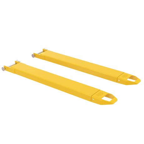Vestil FE-P Cast-Tip Pin Style Fork Extensions | 4,000 lb Per Pair, Cast Steel Tips, Fits Class 2 & 3 Forks, 4"/5"/6" Width, 48"–120" Length