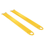 Vestil FE-P Cast-Tip Pin Style Fork Extensions | 4,000 lb Per Pair, Cast Steel Tips, Fits Class 2 & 3 Forks, 4"/5"/6" Width, 48"–120" Length