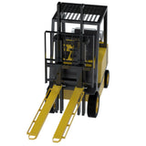 Vestil FE-P-LR Pin Style Fork Extensions with Tie-Down Load Rails | 4,000 lb Per Pair, Fits Class 2 & 3 Forks, 4"/5"/6" Width, 72"–96" Length