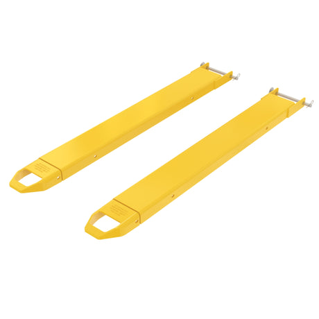 Vestil FE-P Cast-Tip Pin Style Fork Extensions | 4,000 lb Per Pair, Cast Steel Tips, Fits Class 2 & 3 Forks, 4"/5"/6" Width, 48"–120" Length