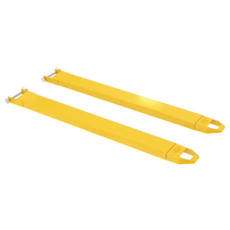 Vestil FE-P Cast-Tip Pin Style Fork Extensions | 4,000 lb Per Pair, Cast Steel Tips, Fits Class 2 & 3 Forks, 4"/5"/6" Width, 48"–120" Length
