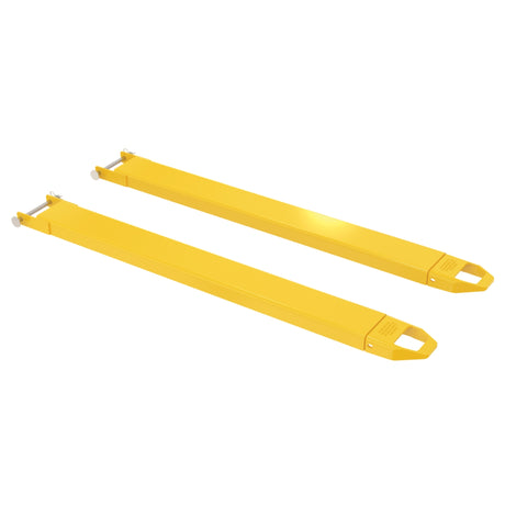 Vestil FE-P Cast-Tip Pin Style Fork Extensions | 4,000 lb Per Pair, Cast Steel Tips, Fits Class 2 & 3 Forks, 4"/5"/6" Width, 48"–120" Length