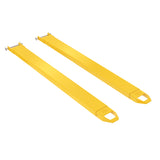 Vestil FE-P Cast-Tip Pin Style Fork Extensions | 4,000 lb Per Pair, Cast Steel Tips, Fits Class 2 & 3 Forks, 4"/5"/6" Width, 48"–120" Length