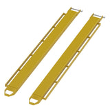 Vestil FE-P-LR Pin Style Fork Extensions with Tie-Down Load Rails | 4,000 lb Per Pair, Fits Class 2 & 3 Forks, 4"/5"/6" Width, 72"–96" Length