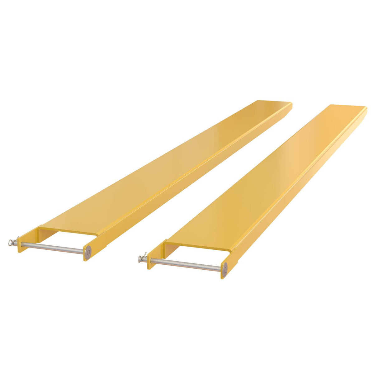 Vestil FE-P Tapered Pin Style Fork Extensions | 4,000 lb Per Pair, Tapered Front End, Fits Class 2 & 3 Forks, 7"/8" Width, 48"–120" Length