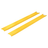 Vestil FE-P Tapered Pin Style Fork Extensions | 4,000 lb Per Pair, Tapered Front End, Fits Class 2 & 3 Forks, 7"/8" Width, 48"–120" Length