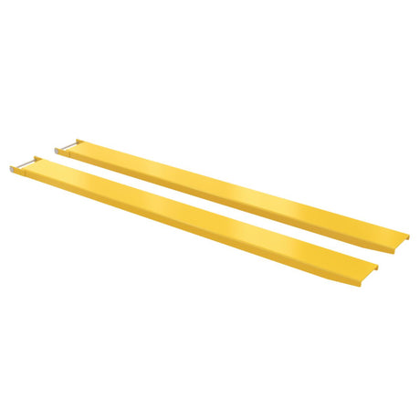 Vestil FE-P Tapered Pin Style Fork Extensions | 4,000 lb Per Pair, Tapered Front End, Fits Class 2 & 3 Forks, 7"/8" Width, 48"–120" Length