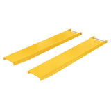 Vestil FE-P Tapered Pin Style Fork Extensions | 4,000 lb Per Pair, Tapered Front End, Fits Class 2 & 3 Forks, 7"/8" Width, 48"–120" Length