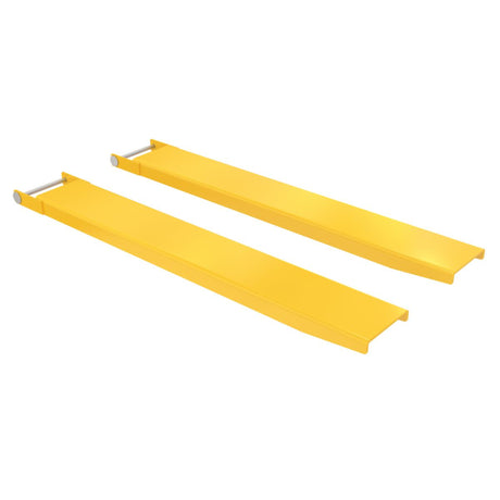 Vestil FE-P Tapered Pin Style Fork Extensions | 4,000 lb Per Pair, Tapered Front End, Fits Class 2 & 3 Forks, 7"/8" Width, 48"–120" Length