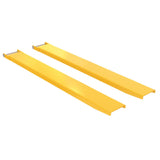 Vestil FE-P Tapered Pin Style Fork Extensions | 4,000 lb Per Pair, Tapered Front End, Fits Class 2 & 3 Forks, 7"/8" Width, 48"–120" Length
