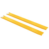 Vestil FE-P Tapered Pin Style Fork Extensions | 4,000 lb Per Pair, Tapered Front End, Fits Class 2 & 3 Forks, 7"/8" Width, 48"–120" Length