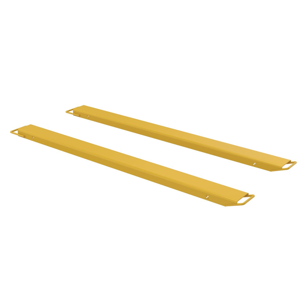 Vestil FE-HS High Strength Fork Extensions | 4,000 lb Capacity Per Pair, 40% Lighter, Fits Class 2 & 3 Forks, 4"/5"/6" Width, 63"–96" Length
