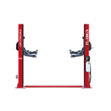 Fortisky FL-100GX 2-Post Base Plate Car Lift — 10,000 lb, Single-Point Lock Release