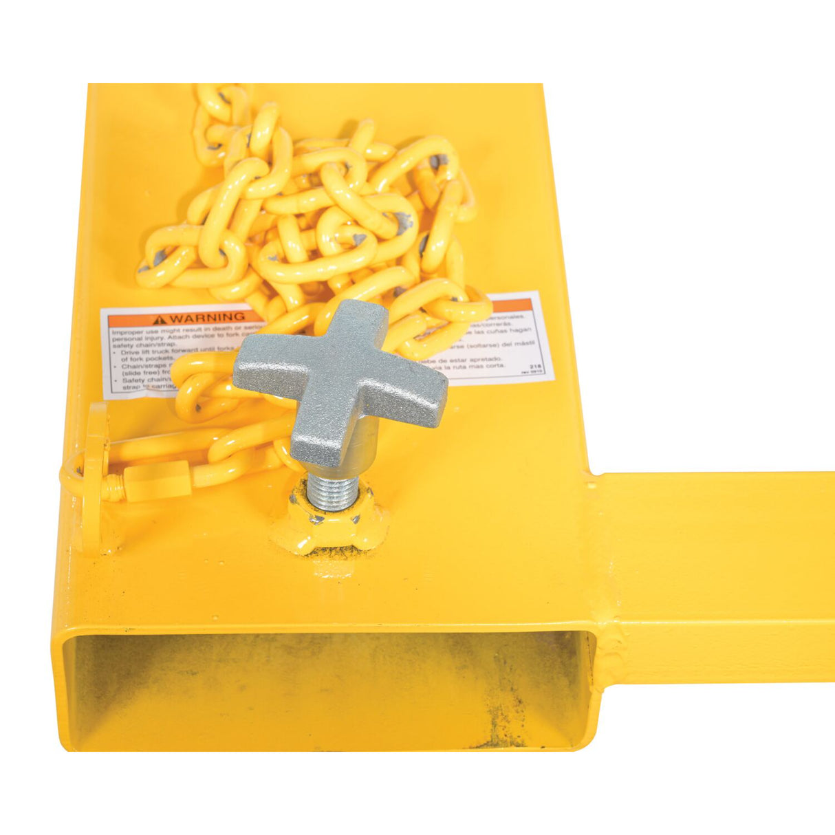 Vestil FLDM-2-72 Fork Mounted Front Load Dumpster Mover — Forklift Dumpster & Hopper Mover, 72" Fixed Forks, 2,000 lb Capacity