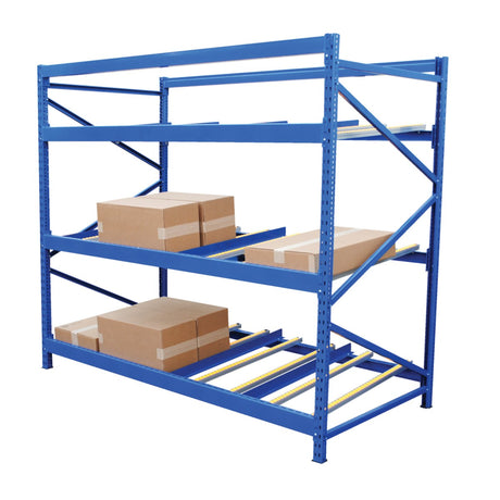 Vestil FLOW Carton Flow Rack — Gravity-Fed FIFO Storage System