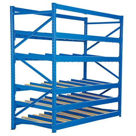 Vestil FLOW Carton Flow Rack — Gravity-Fed FIFO Storage System
