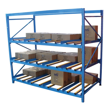 Vestil FLOW Carton Flow Rack — Gravity-Fed FIFO Storage System