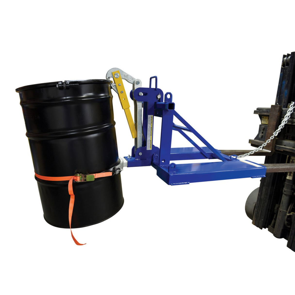 Vestil FMDL Automatic Eagle Beak Drum Lifters | Grip & Move 30 & 55-Gallon Drums From the Seat, Single or Double, 1,000–2,000 lb, Meets OSHA 1910.178