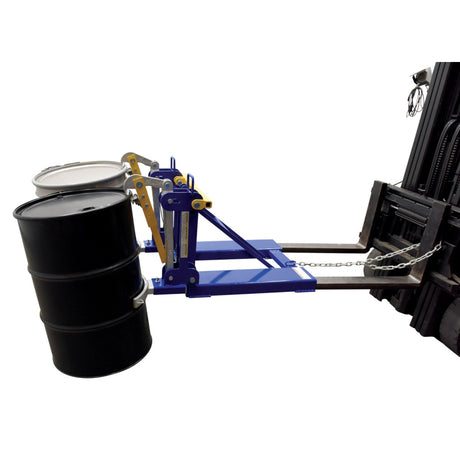 Vestil FMDL Automatic Eagle Beak Drum Lifters | Grip & Move 30 & 55-Gallon Drums From the Seat, Single or Double, 1,000–2,000 lb, Meets OSHA 1910.178
