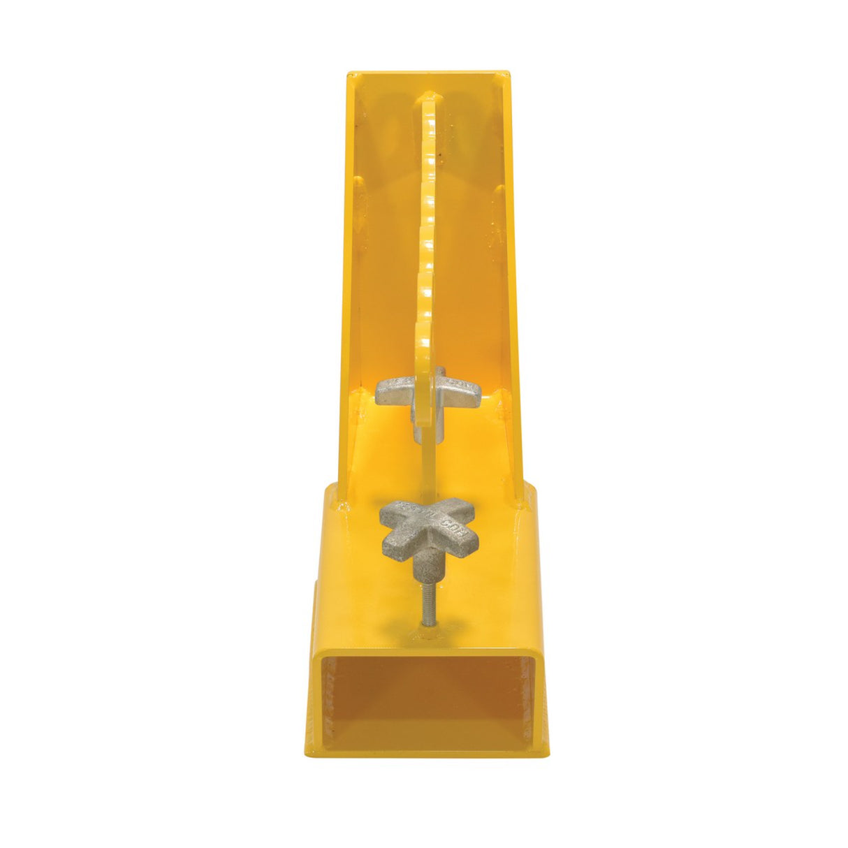 Vestil FORK-P Fork Lifter | Safely Remove & Install Forklift Forks, 400 lb Capacity, 6 Lifting Rings, Clamp-On Steel