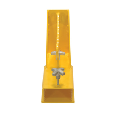 Vestil FORK-P Fork Lifter | Safely Remove & Install Forklift Forks, 400 lb Capacity, 6 Lifting Rings, Clamp-On Steel