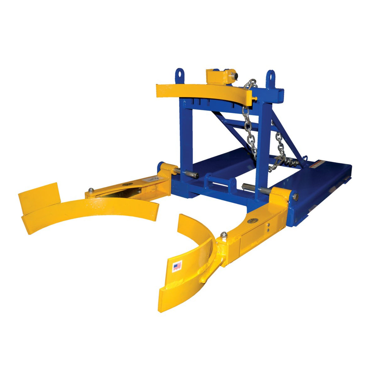 Vestil FPDL Fork Mounted Poly Drum Handlers | Forklift Plastic Drum Lifter for Tapered & Top-Lip Drums, 800–1,100 lb, 30 & 55-Gallon