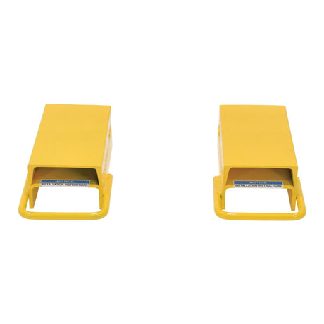 Vestil FRS Fork Rear Spacers | Loop-On Steel Heel Spacers, Stop Loads Sliding Back, Fits 4"/5"/6" Forks, Sold in Pairs