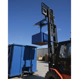 Vestil FWBC Fork-Mounted Trash Bin Compactor — Dead-Weight Forklift Waste Compactor, 2,000 & 4,000 lb, Empty or Cement-Filled