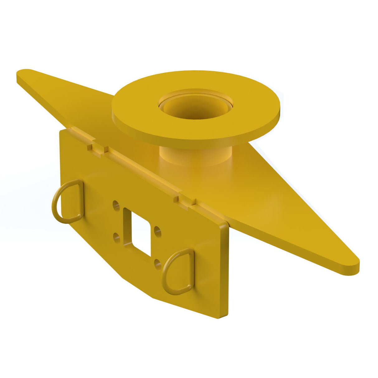 Vestil HOOK-BASE Fork Truck Tow Base — Forklift Tow Hitch Attachment for Trailers & Equipment, 4,000 lb
