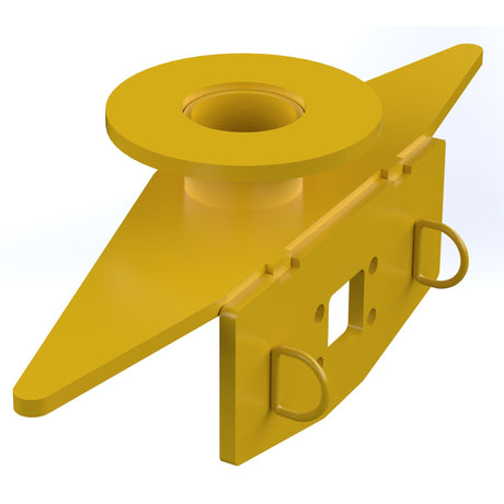 Vestil HOOK-BASE Fork Truck Tow Base — Forklift Tow Hitch Attachment for Trailers & Equipment, 4,000 lb