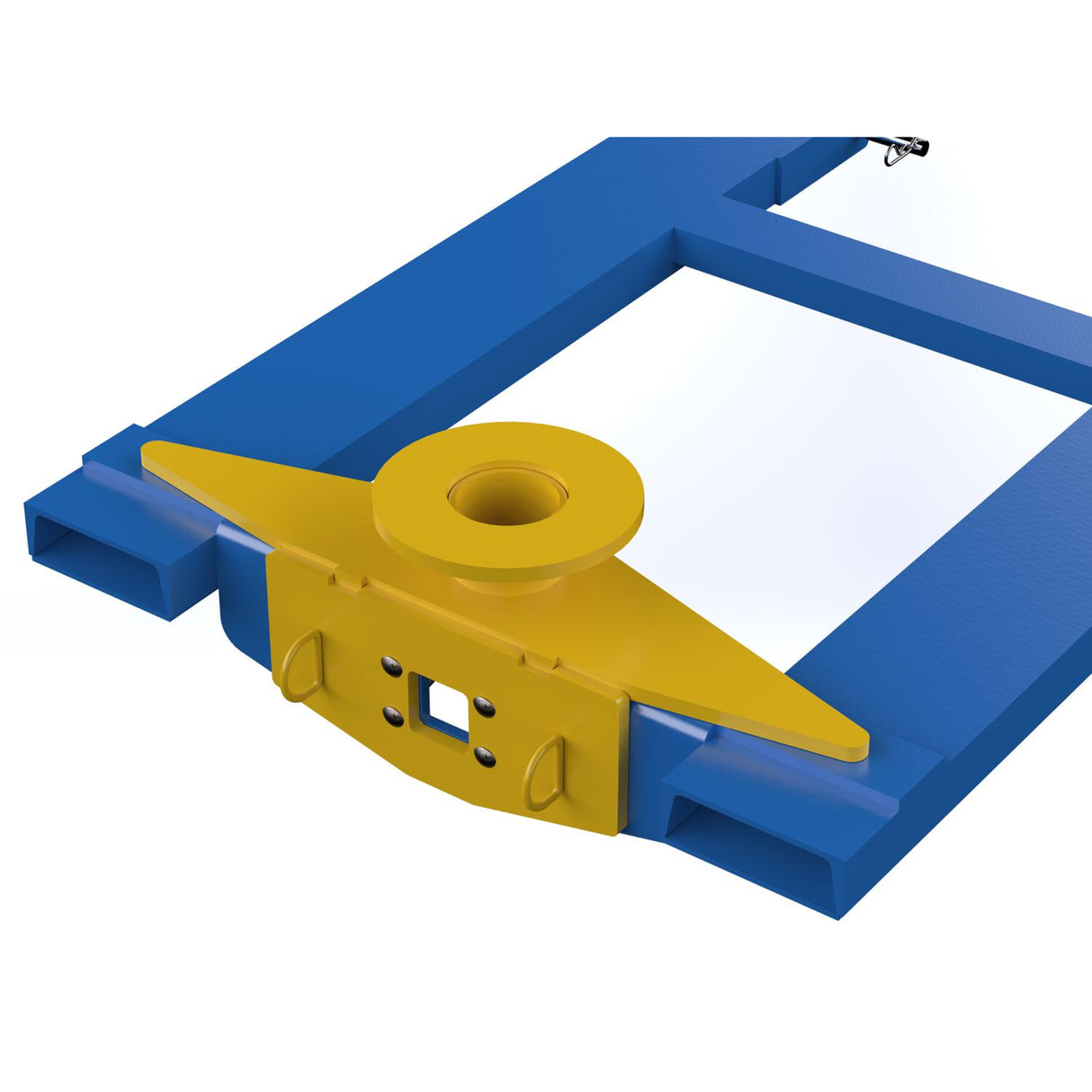 Vestil HOOK-BASE Fork Truck Tow Base — Forklift Tow Hitch Attachment for Trailers & Equipment, 4,000 lb