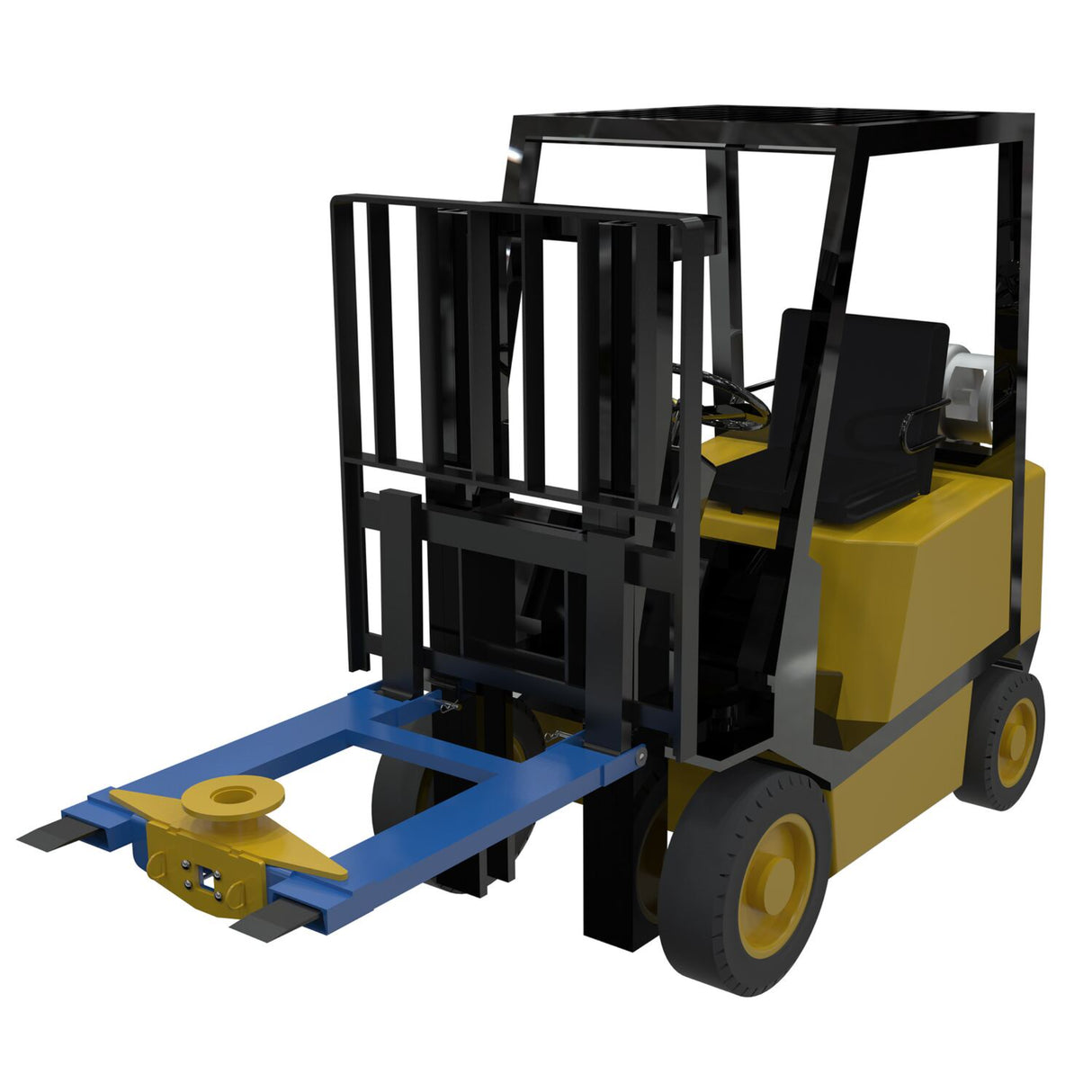 Vestil HOOK-BASE Fork Truck Tow Base — Forklift Tow Hitch Attachment for Trailers & Equipment, 4,000 lb