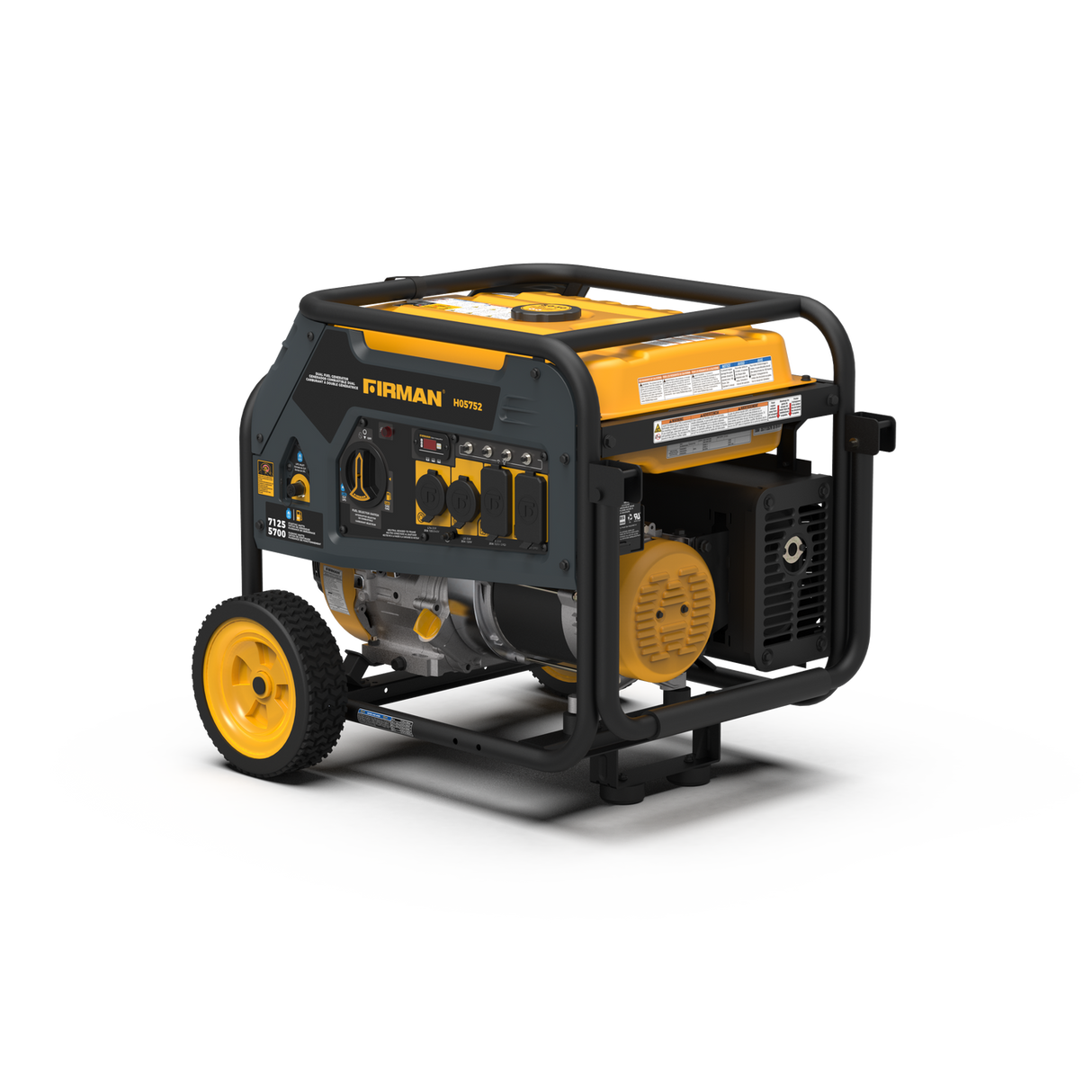 Firman H05752 Dual Fuel 5700W Portable Generator Recoil Start 120/240V