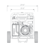 Firman H05752 Dual Fuel 5700W Portable Generator Recoil Start 120/240V