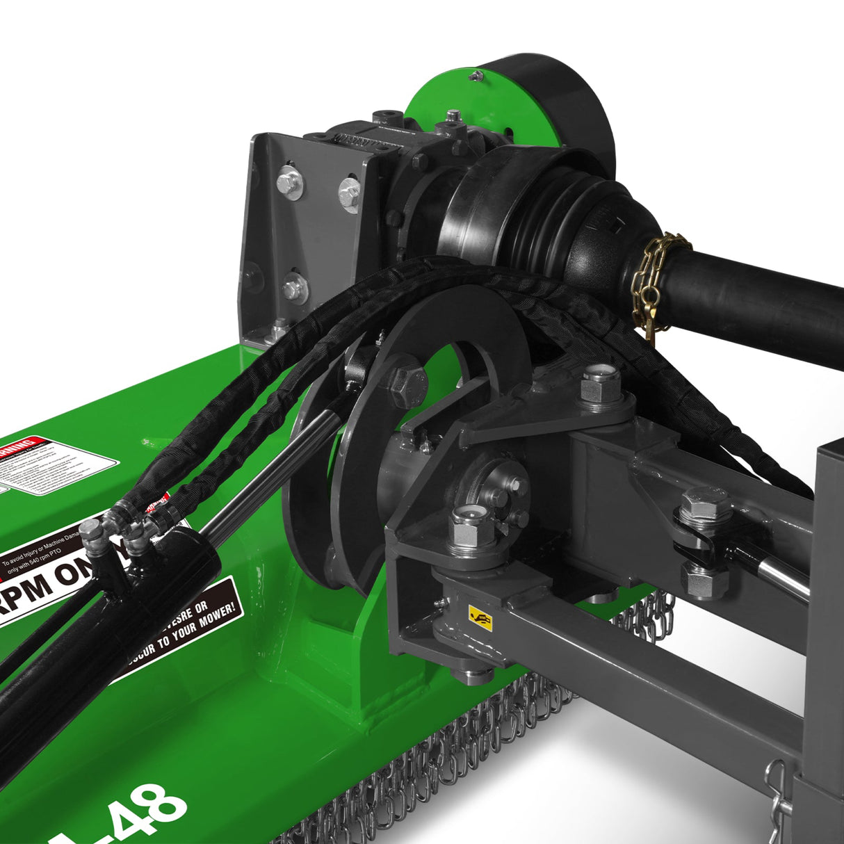 MechMaxx 48" Offset Flail Ditch Bank Mower, 3-Point, 25-50HP, VAM48