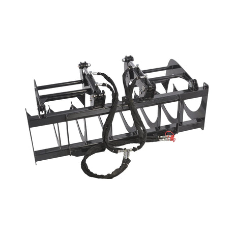 MechMaxx 72" Skid Steer Grapple Bucket Attachment, 2700 lb Capacity