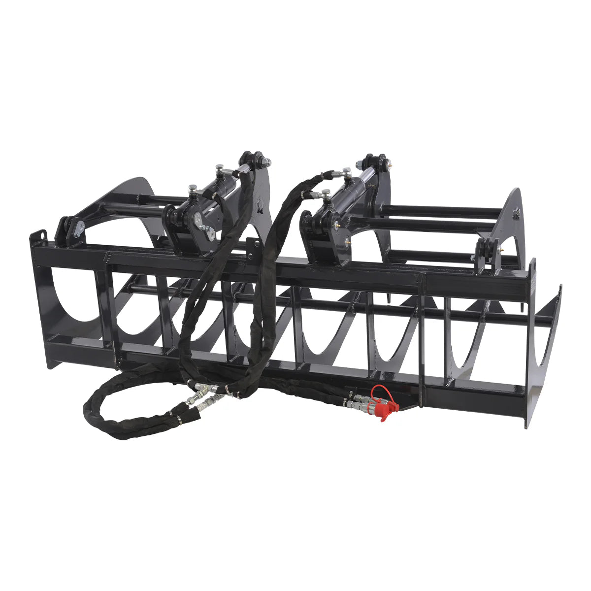 MechMaxx 72" Skid Steer Grapple Bucket Attachment, 2700 lb Capacity