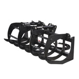 MechMaxx 72" Skid Steer Grapple Bucket Attachment, 2700 lb Capacity