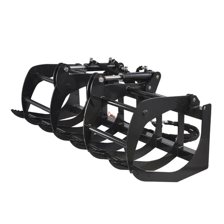 MechMaxx 72" Skid Steer Grapple Bucket Attachment, 2700 lb Capacity