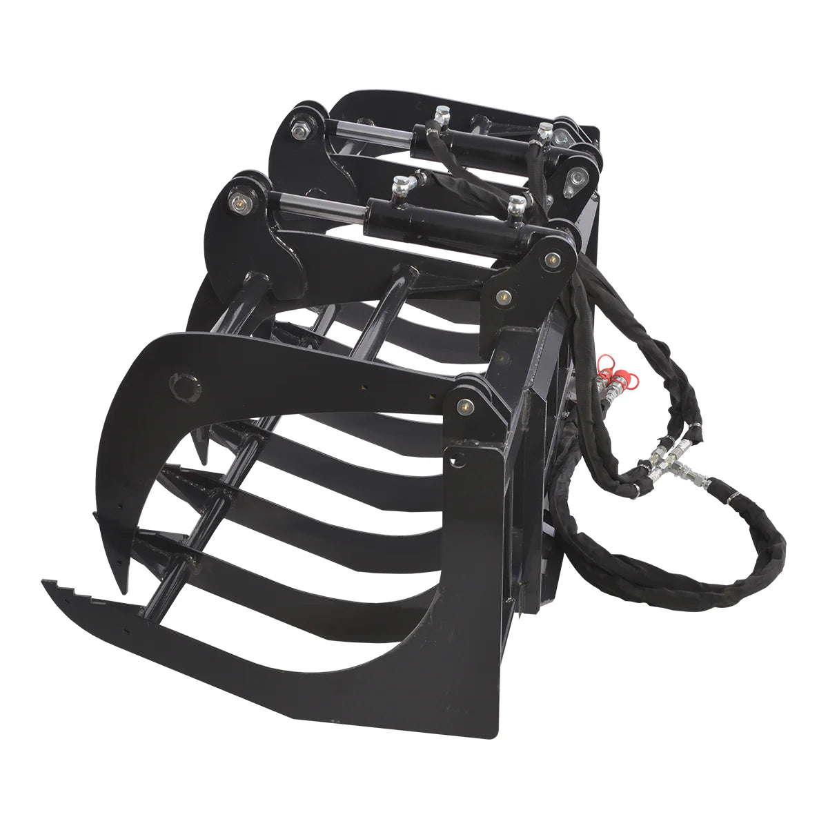 MechMaxx 72" Skid Steer Grapple Bucket Attachment, 2700 lb Capacity