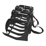 MechMaxx 72" Skid Steer Grapple Bucket Attachment, 2700 lb Capacity