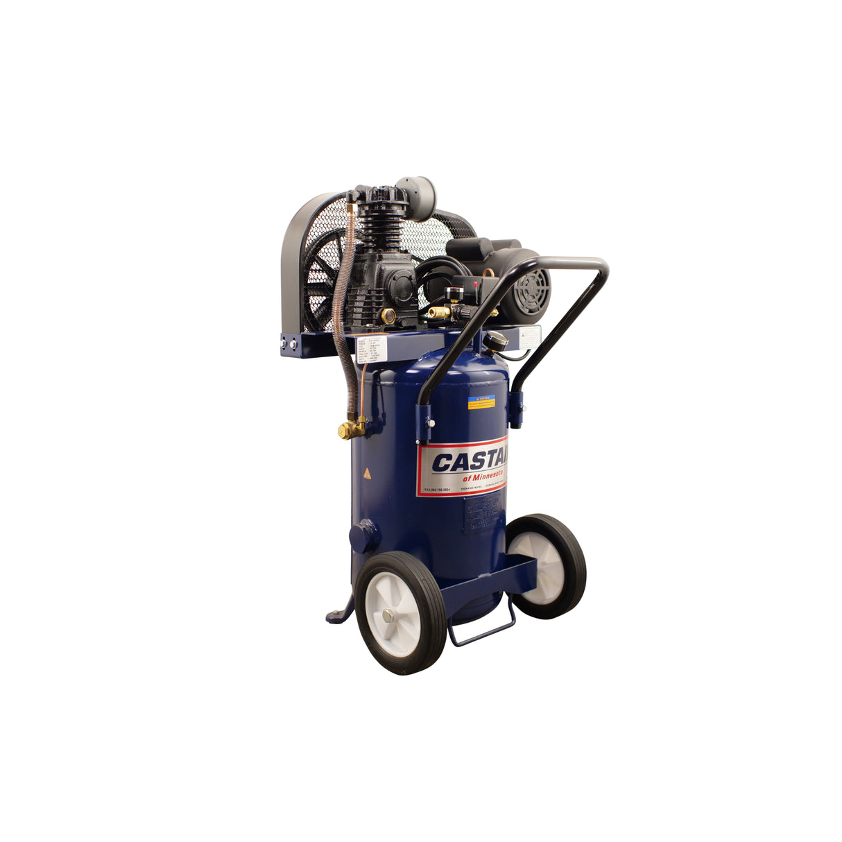 Castair Garage Series Single-Stage Air Compressor – 1.5 to 3.5 HP, 15–60 Gal ASME Tank