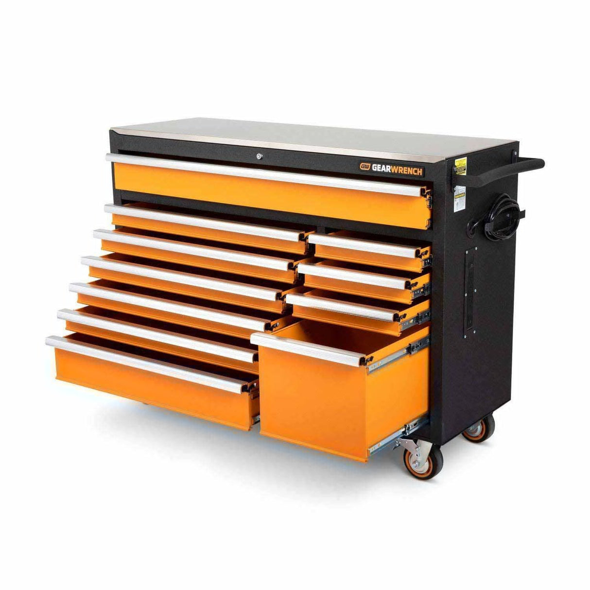 GearWrench 83247 52" 11-Drawer GSX Rolling Tool Cabinet — Stainless Worktop, 1,800 lb Capacity