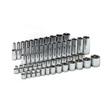 GearWrench 80550P 56-Pc 3/8" Drive 6-Point 120XP Socket Set — Standard & Deep, SAE & Metric