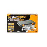 GearWrench 80550P 56-Pc 3/8" Drive 6-Point 120XP Socket Set — Standard & Deep, SAE & Metric