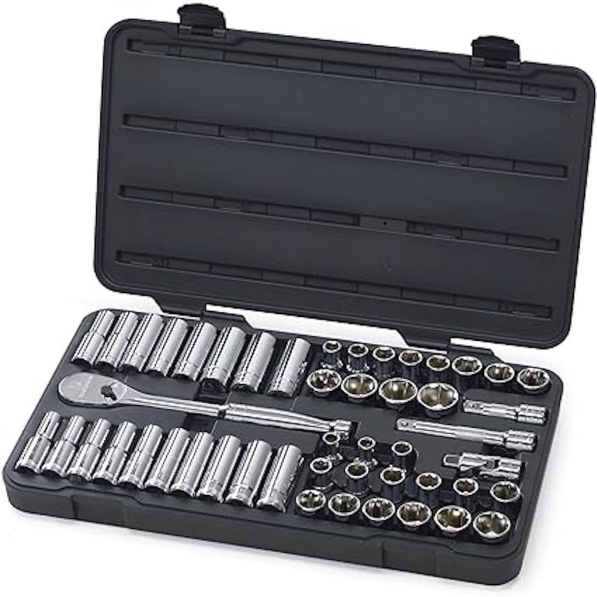 GearWrench 80700D 49-Pc 1/2" Drive 6-Point Socket Set — Standard & Deep, SAE & Metric