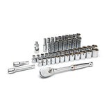 GearWrench 80700D 49-Pc 1/2" Drive 6-Point Socket Set — Standard & Deep, SAE & Metric