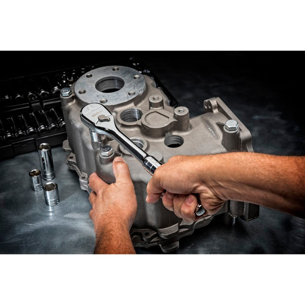 GearWrench 80700P 49-Pc 1/2" Drive 6-Point 120XP Socket Set — Standard & Deep, SAE & Metric